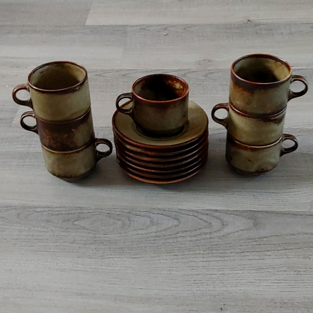Langenthal set of 6 espresso cups and 7 saucers hard to find